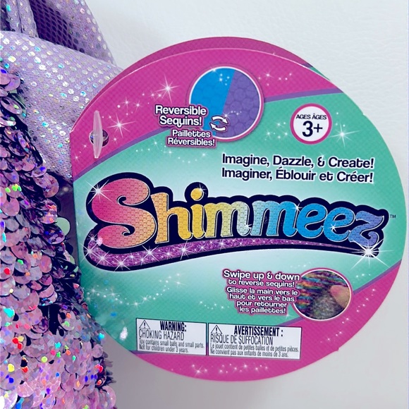 NEW Shimmeez Reversible Sequin Plush Delilah Dog - Picture 4 of 7